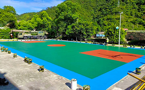 室外籃球場建設
