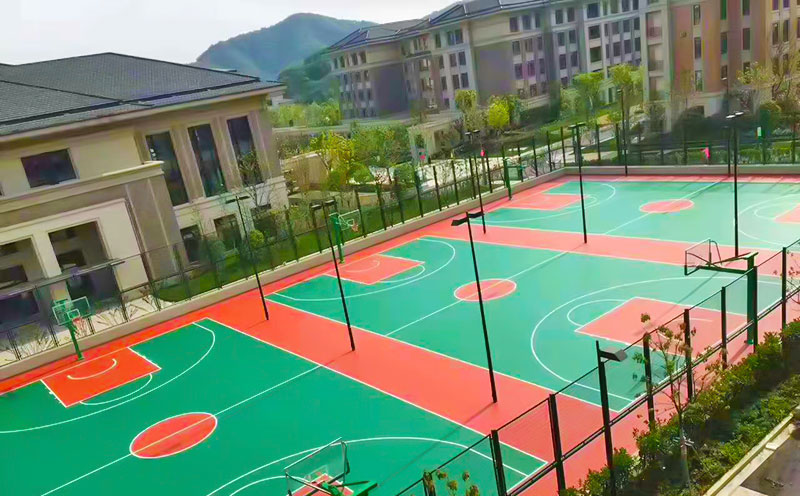 杭州小區塑膠籃球場